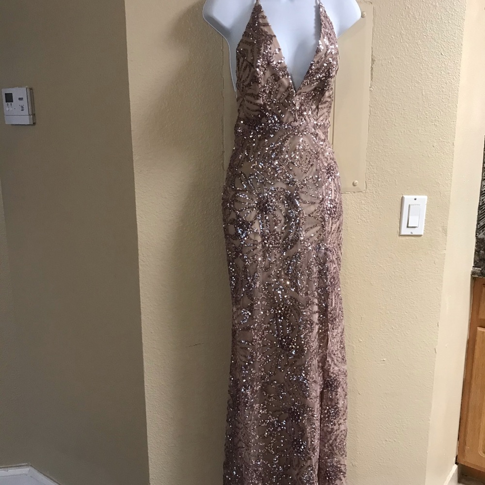 Sequin Dress With Split Size Small - image 5